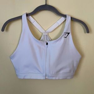 Brand New Gymshark Zip Front Sports Bra